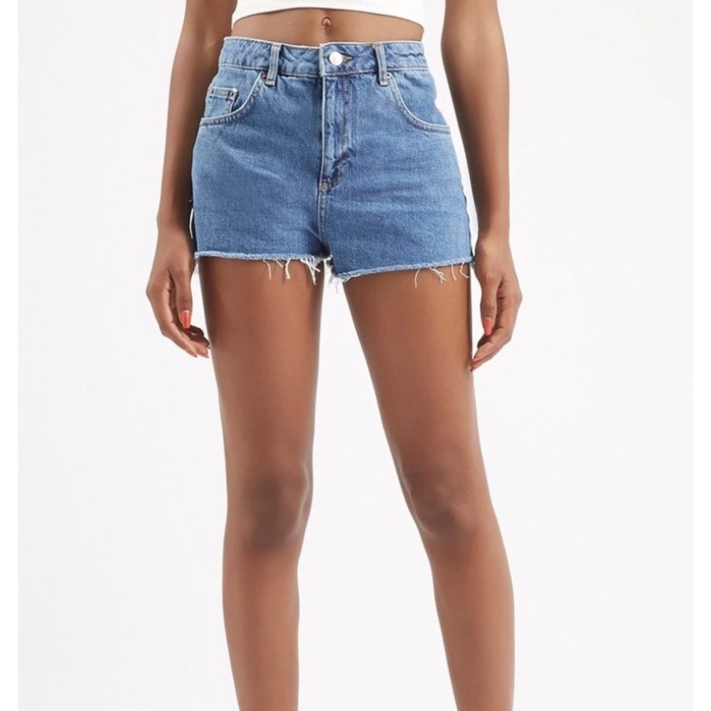 Topshop moto mom shorts